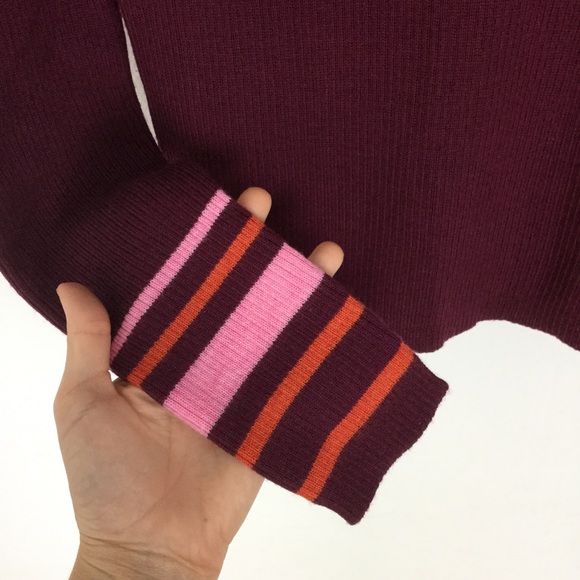 Free People | Aspen Striped Turtleneck Sweater Sm - Picture 5 of 7